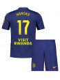 Atletico Madrid David Hancko #17 Replika Borta Kläder Barn 2025-26 Kortärmad (+ byxor)